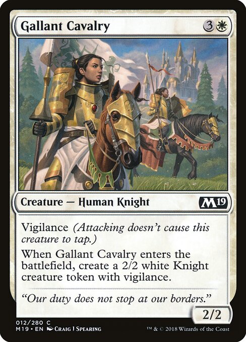 Gallant Cavalry — Front