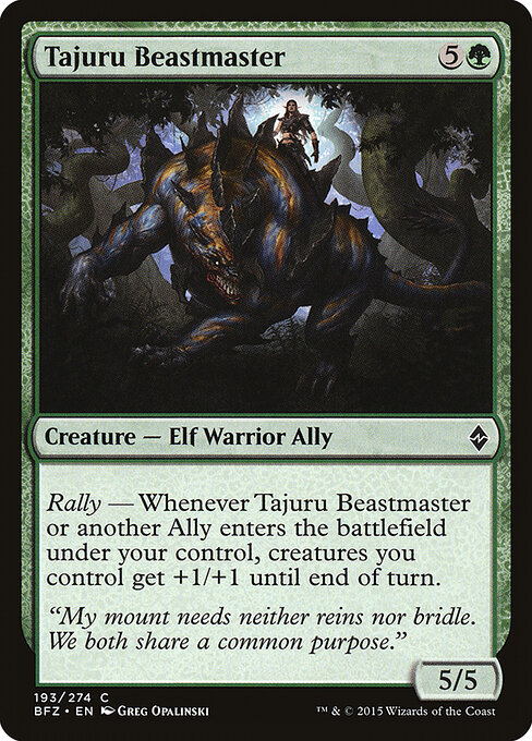 Tajuru Beastmaster — Front