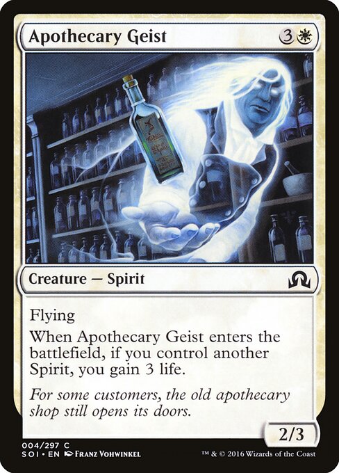 Apothecary Geist — Front