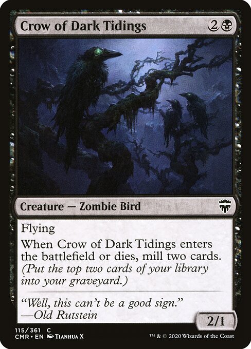 Crow of Dark Tidings — Front
