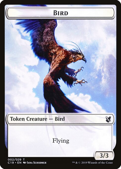 Bird (002) // Sculpture Double-Sided Token — Front — Bird