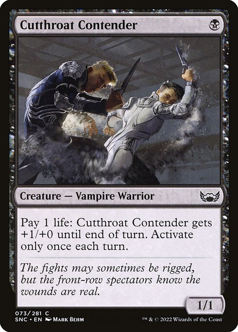 Cutthroat Contender — Front