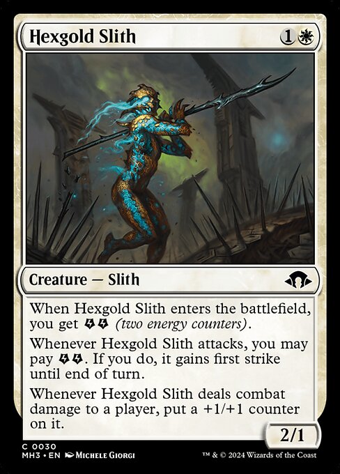 Hexgold Slith — Front