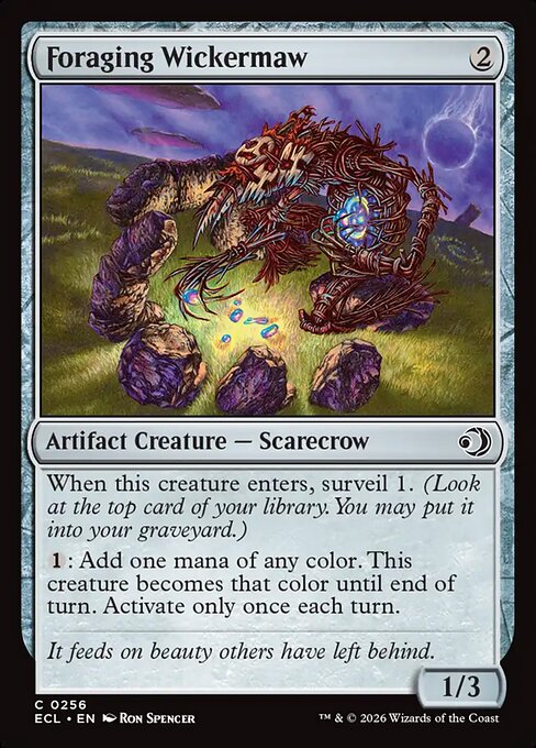 Foraging Wickermaw — Front