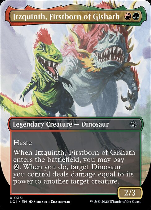 Itzquinth, Firstborn of Gishath (Borderless) — Front