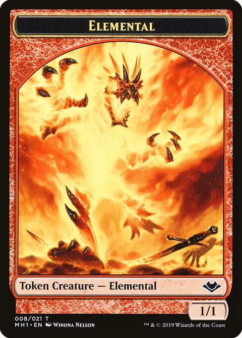 Elemental (008) // Rhino Double-Sided Token — Front — Elemental