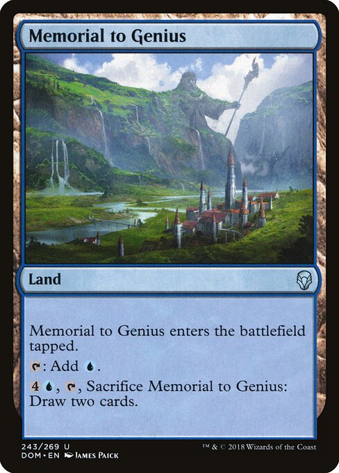 Memorial to Genius — Front