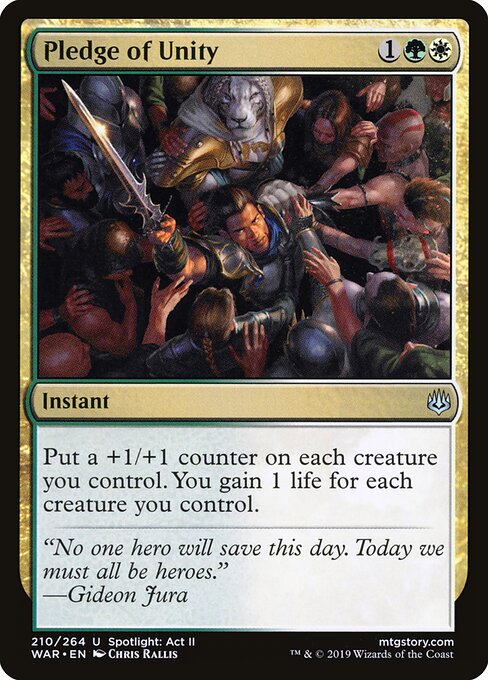 Pledge of Unity — Front