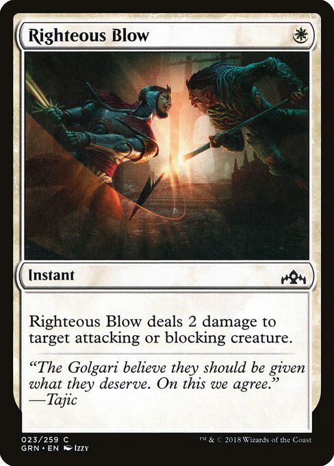 Righteous Blow — Front