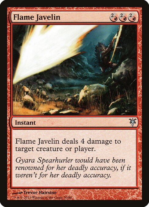 Flame Javelin — Front