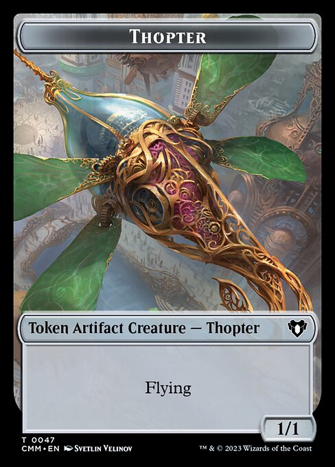 Thopter // Emblem - Daretti, Scrap Savant Double-Sided Token
