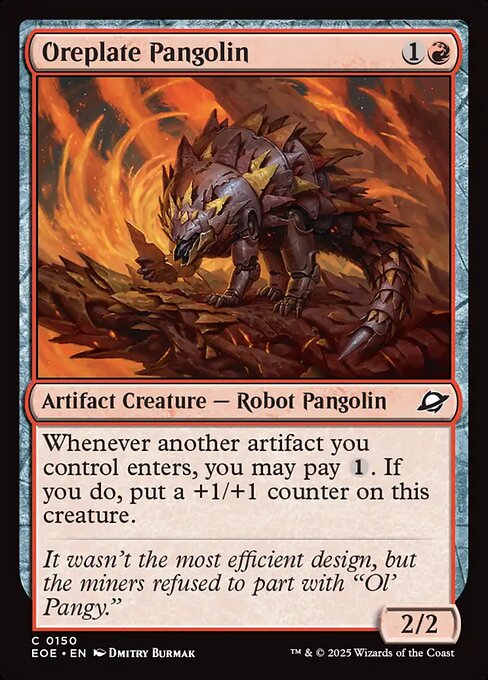 Oreplate Pangolin — Front