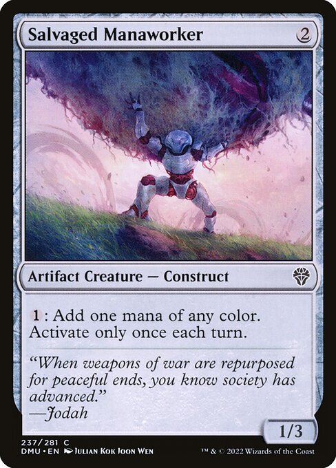 Salvaged Manaworker — Front