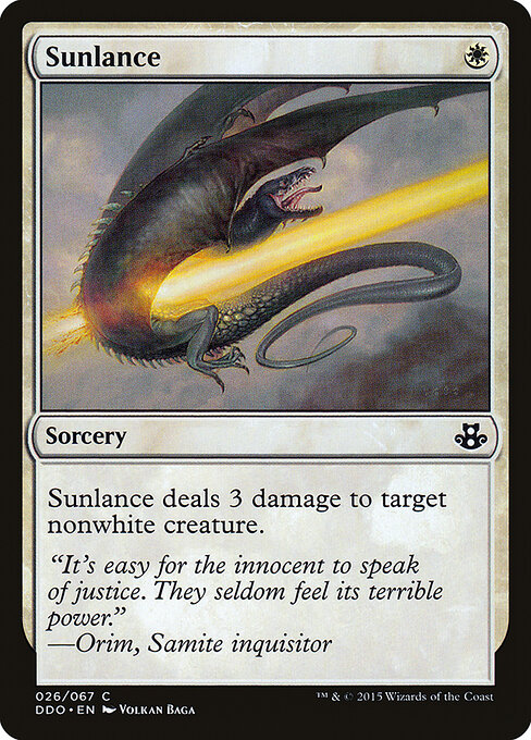 Sunlance — Front