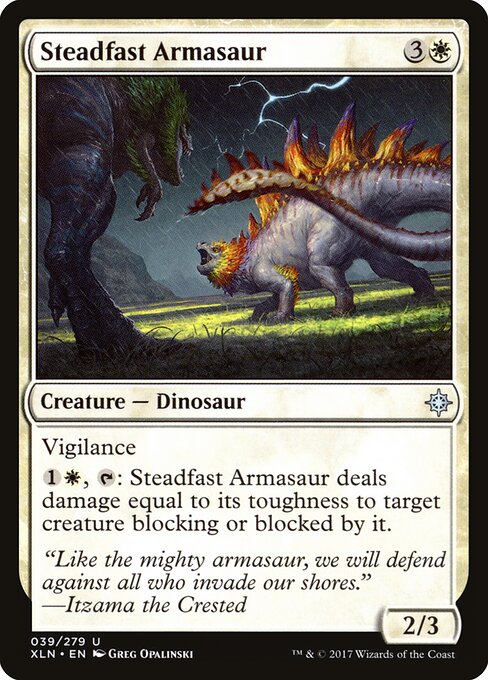 Steadfast Armasaur — Front