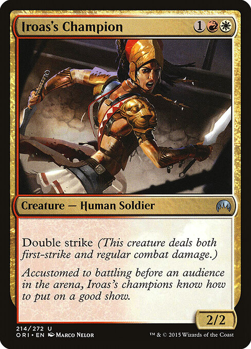 Iroas's Champion — Front