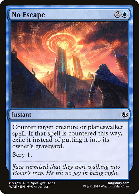 No Escape — Front