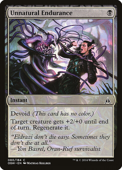 Unnatural Endurance — Front