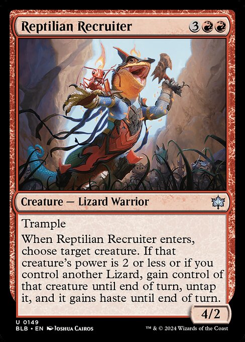 Reptilian Recruiter — Front