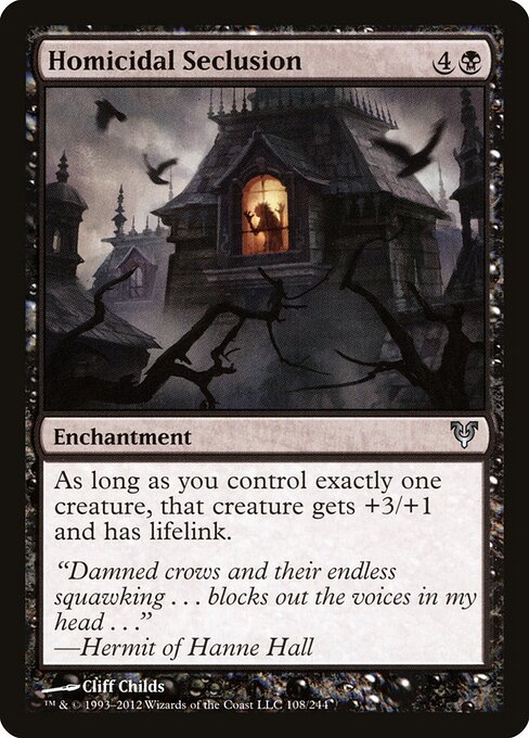 Homicidal Seclusion — Front