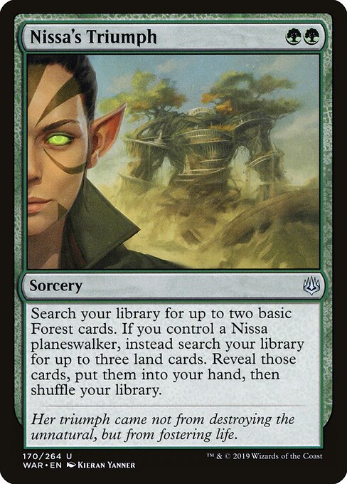 Nissa's Triumph — Front