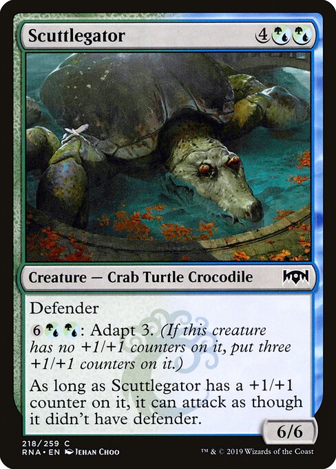 Scuttlegator — Front