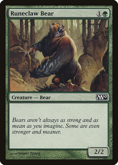 Runeclaw Bear — Front