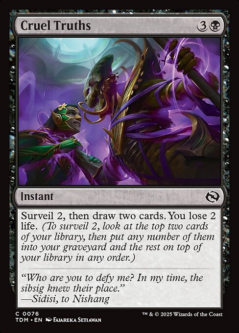 Cruel Truths — Front