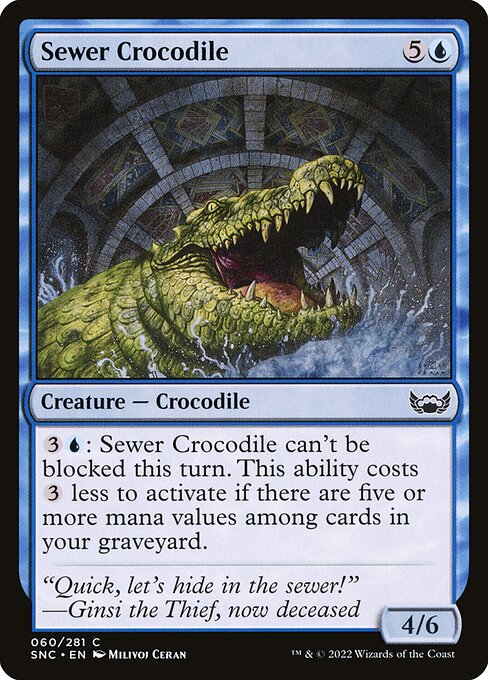 Sewer Crocodile — Front