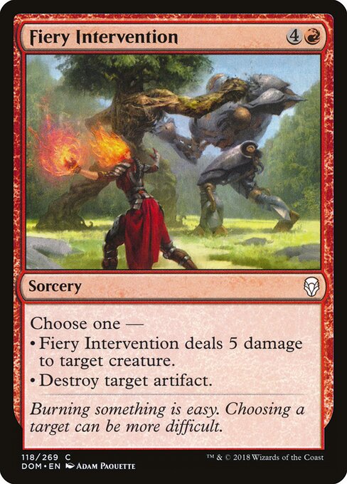 Fiery Intervention — Front