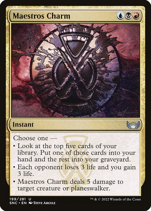 Maestros Charm — Front