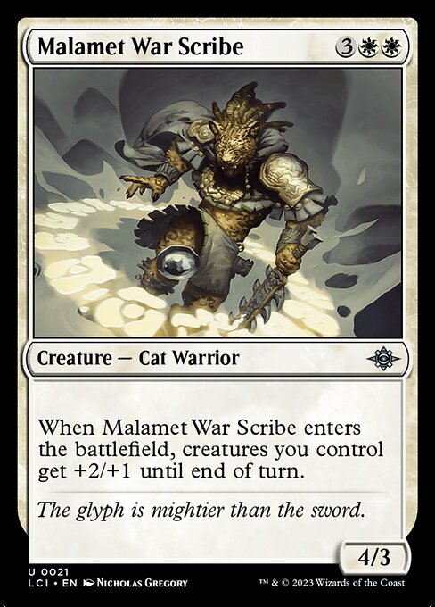 Malamet War Scribe — Front