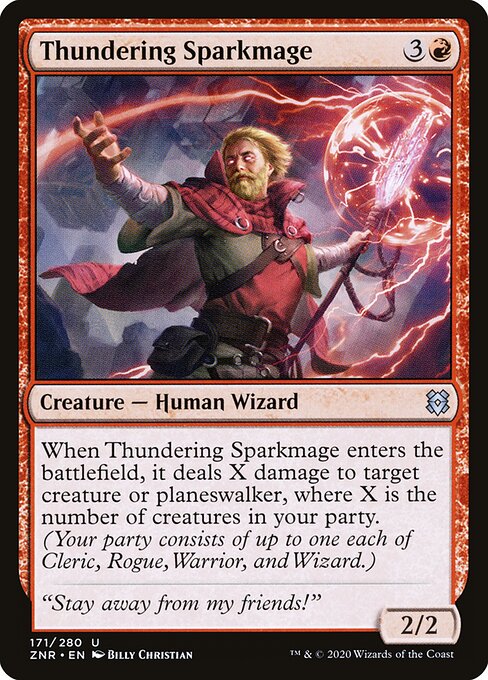 Thundering Sparkmage — Front