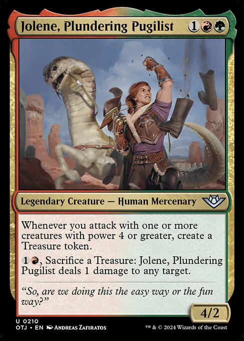 Jolene, Plundering Pugilist — Front