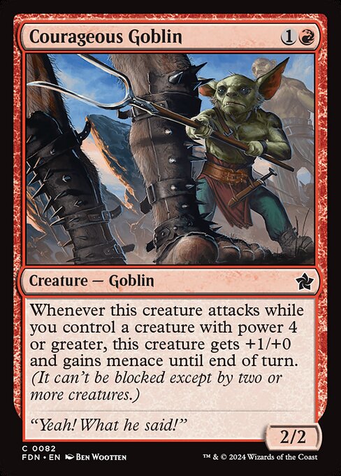 Courageous Goblin — Front