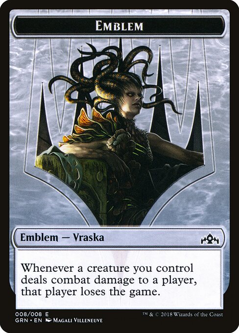 Emblem - Vraska, Golgari Queen — Front