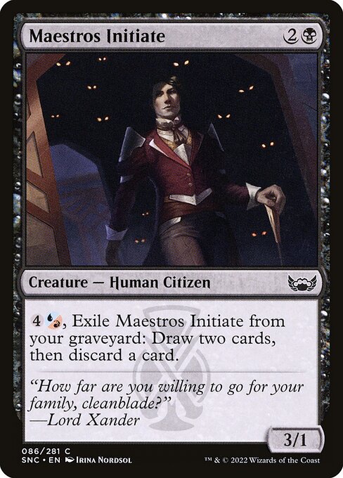 Maestros Initiate — Front
