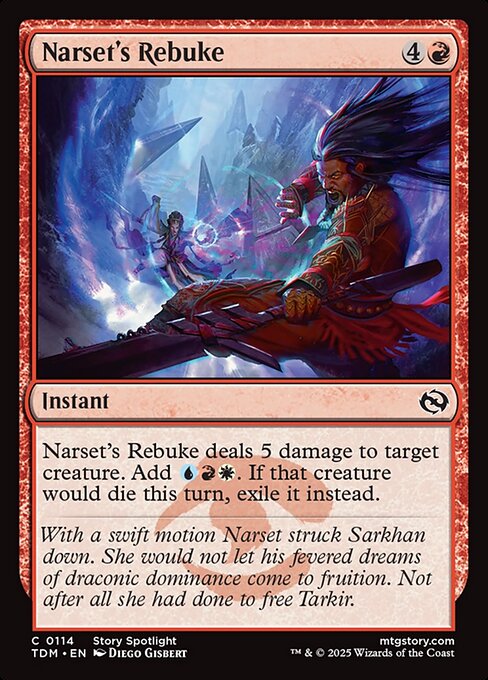 Narset's Rebuke — Front