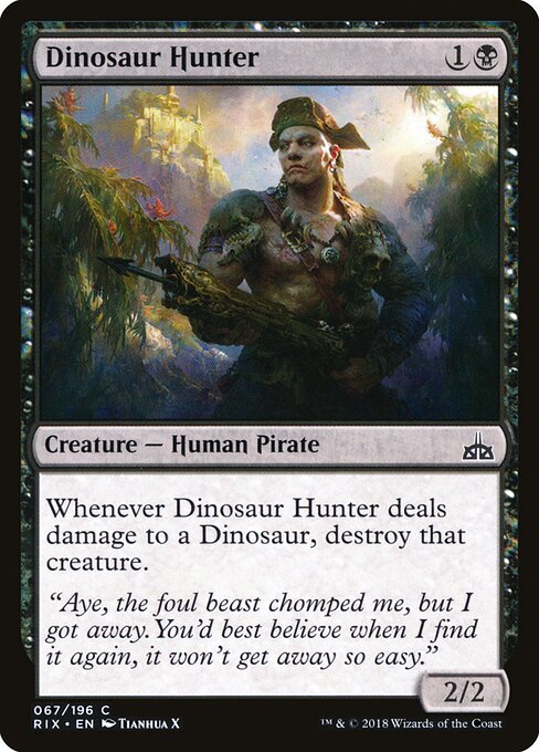 Dinosaur Hunter — Front
