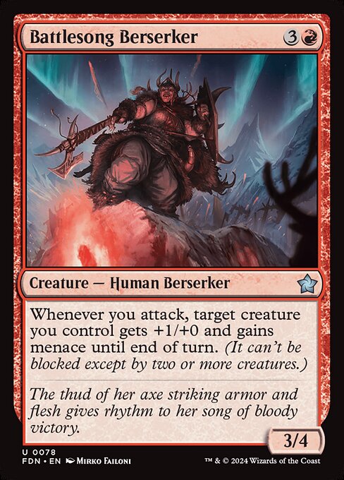 Battlesong Berserker — Front