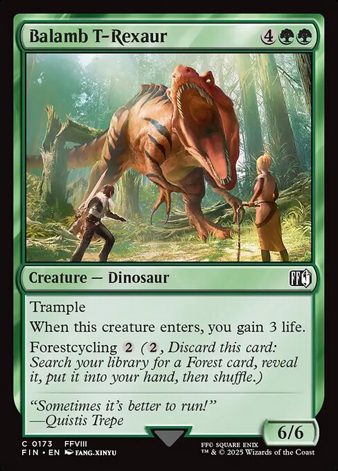Balamb T-Rexaur — Front