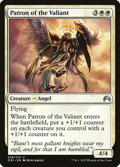 Patron of the Valiant — Front