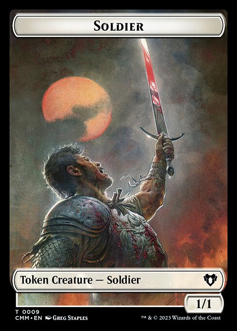 Soldier // Elephant Double-Sided Token — Front — Soldier