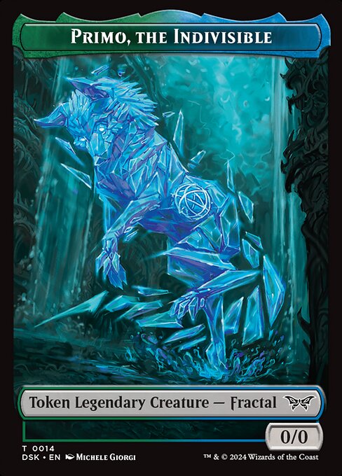 Primo, the Indivisible // Manifest Double-Sided Token — Front — Primo, the Indivisible