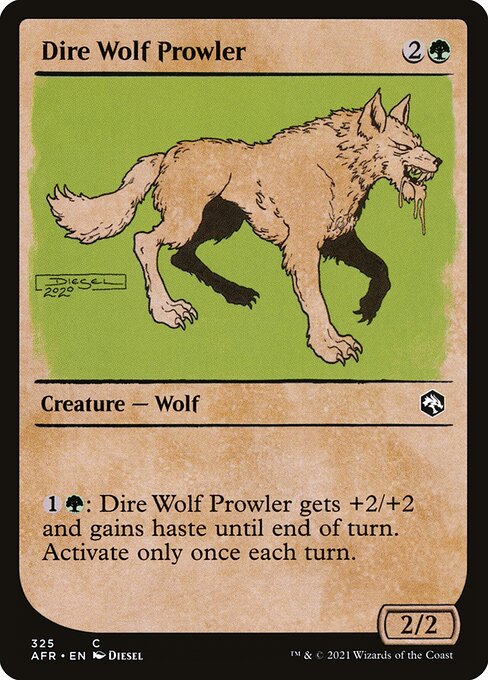 Dire Wolf Prowler (Showcase) — Front