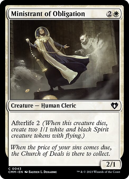 Ministrant of Obligation — Front
