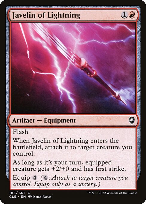 Javelin of Lightning — Front