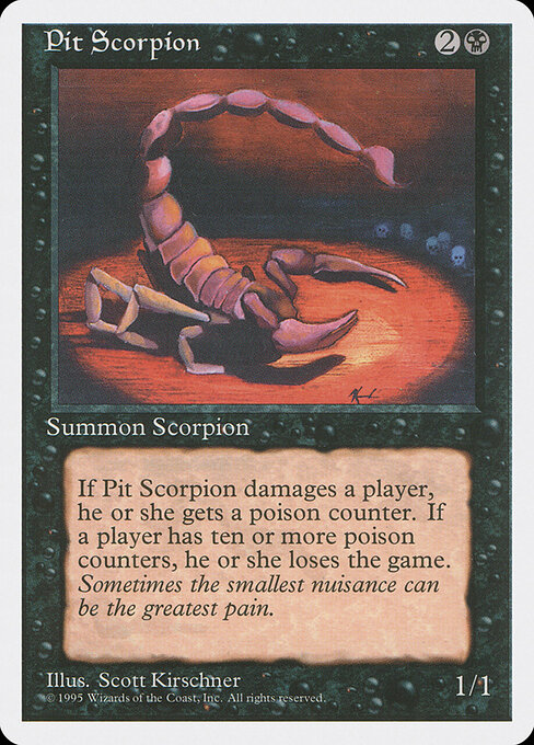 Pit Scorpion — Front
