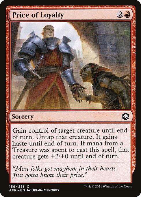 Price of Loyalty — Front