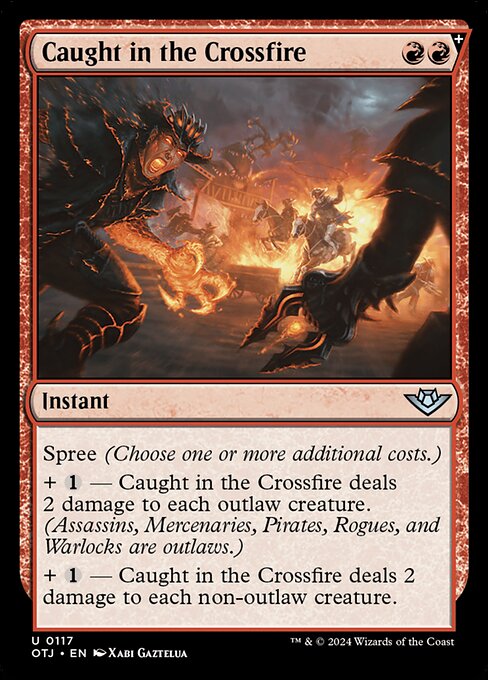 Caught in the Crossfire — Front